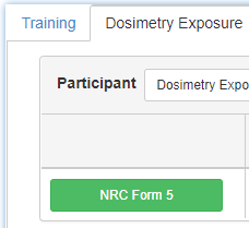 Click on the NRC Form 5 button in the Dosimetry Exposure tab.