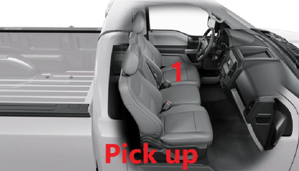 Seating in Pickup