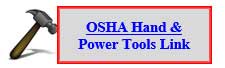 OSHA Hand & Power Tools Link (Image showing a hammer)